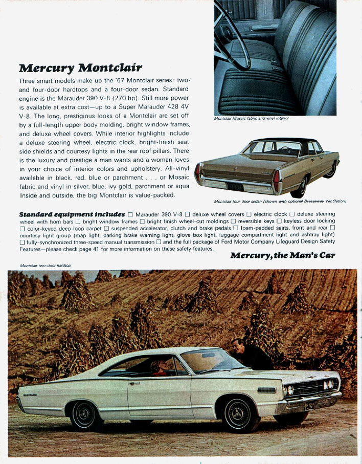 1967 Mercury Brochure Page 20